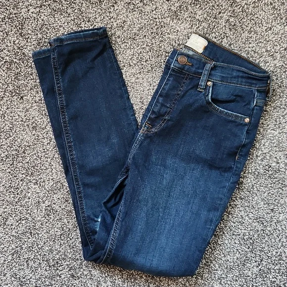 Free People Distressed Busted Knee Super Stretchy Skinny Jeans - Picture 4 of 6